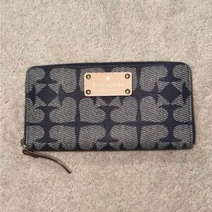 Kate Spade Blue and Gray Wallet NWOT